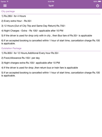 CallADriver iPad screenshot