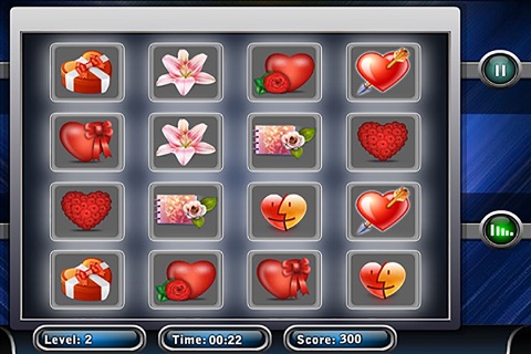 Valentine Memory Match screenshot 3