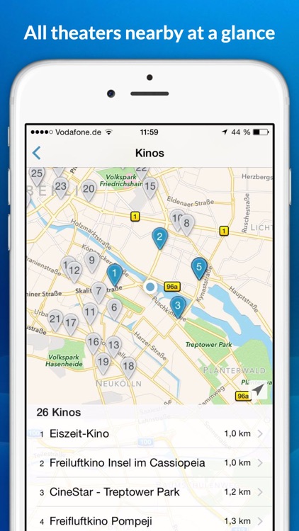 CINEPASS Showtimes & Ticketing App - all theaters, movies and trailers at a glance. screenshot-3
