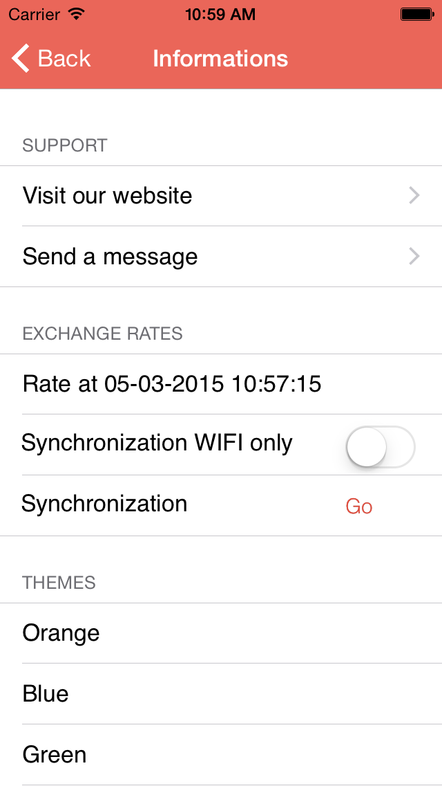 Currency Converter with Fees Calculator iPhone screenshot