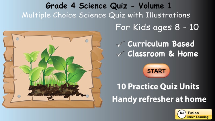 4th Grade Science Quiz # 1 for home school and classroom