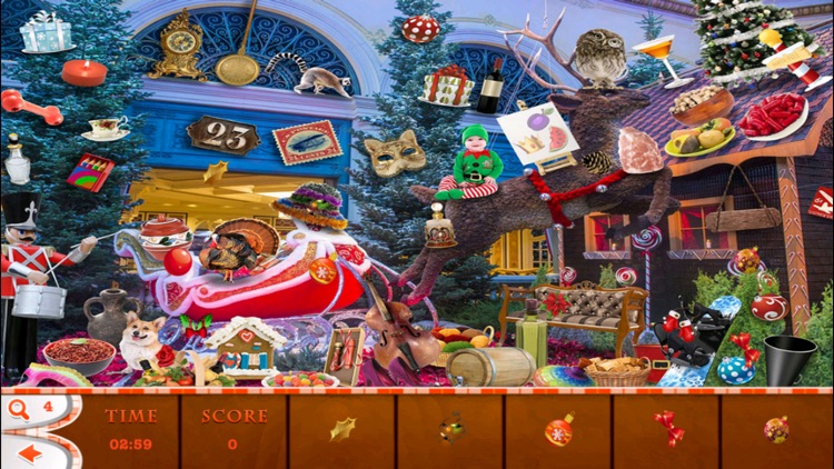 Christmas Decoration In Winter Time