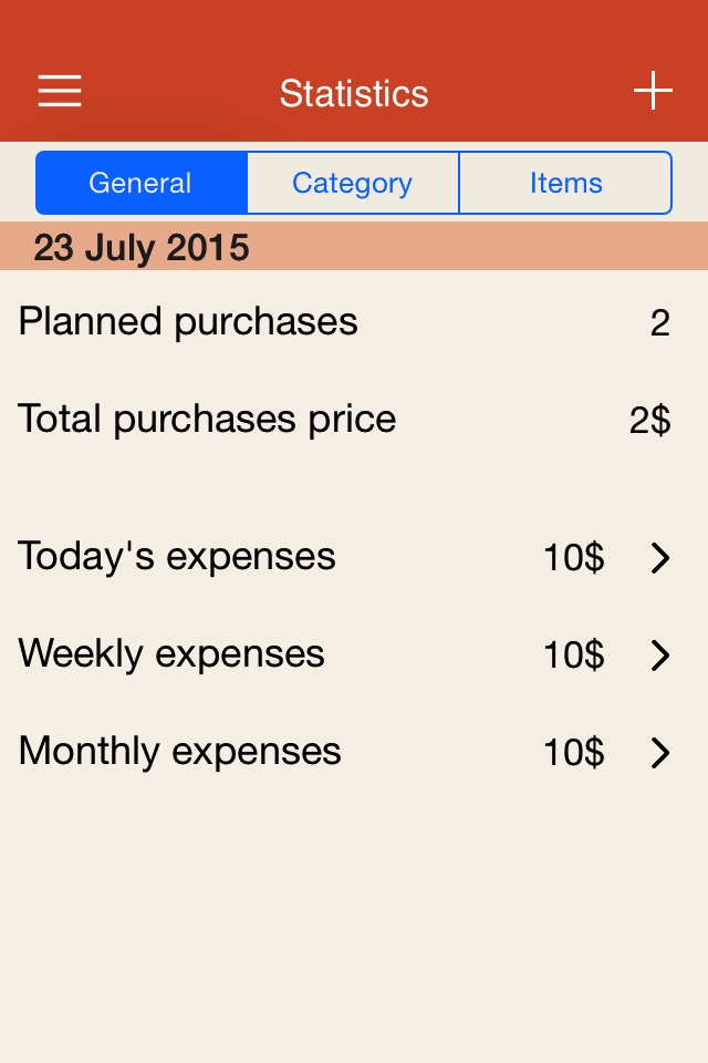 finCounter - shopping list with expenses control screenshot 2