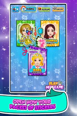 Game screenshot Princess Sticker Salon Game - frozen make-up wedding & dress up girl makeover! hack