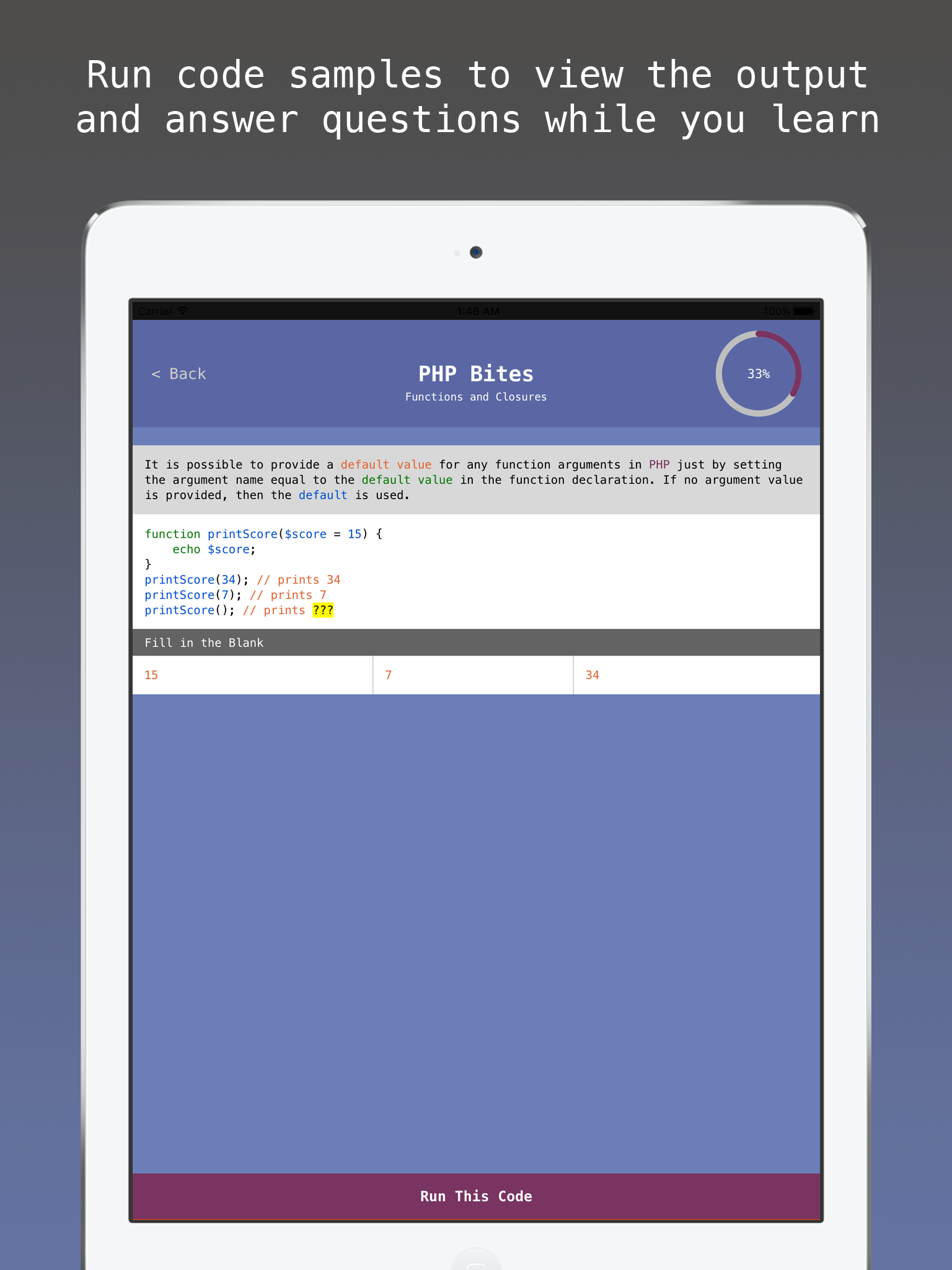 PHP Bites - Learn How to Code in PHP with Interactive Mini Lessons