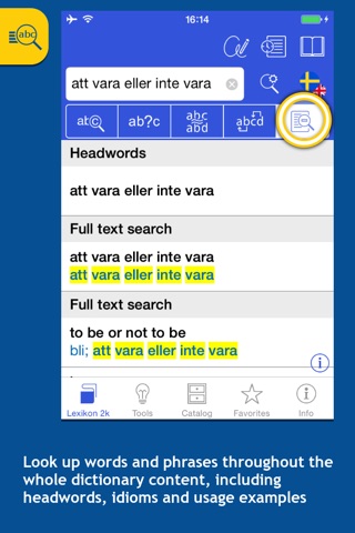 Lexikon 2K Swedish Dictionaries screenshot 3