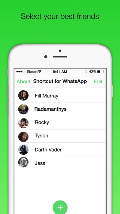 Shortcut for WA Plus Pro Widget to Fast Chat Screenshot