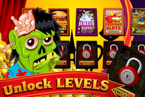 Zombie Scary Ghost Mansion Casino Vegas Slots Free screenshot 3