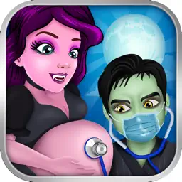 Monster Mommy's Newborn Baby Doctor - my new girl salon & pregnancy make-up games for kids 2 app icon