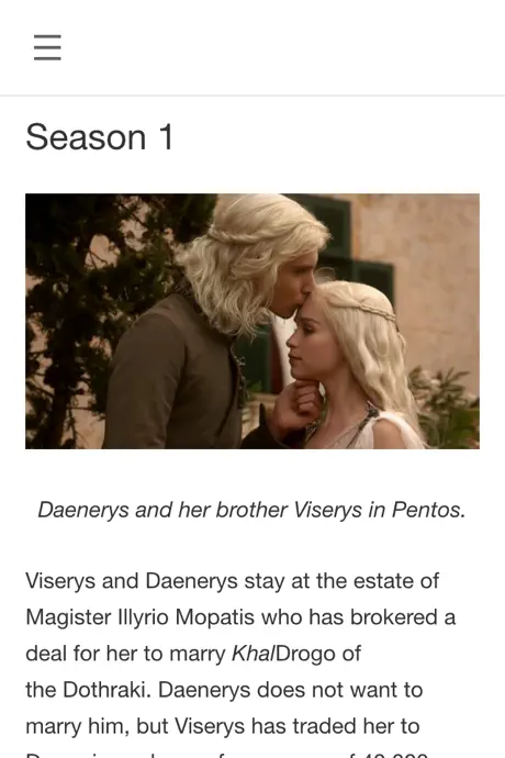 Woololo for Game of Thrones Characters