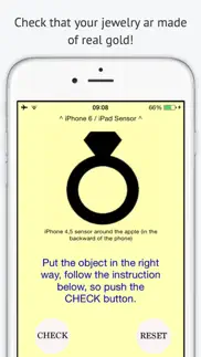goldmeter - real gold detector iphone screenshot 1
