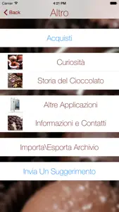 Degusta Cioccolato screenshot #4 for iPhone