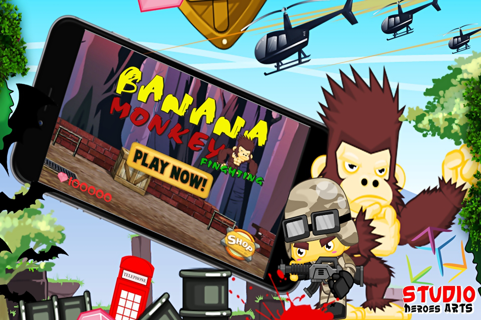 Gorilla och Banana Monkey Game 2016