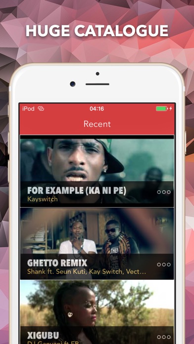 AfriTube - The Best of African Music Videos! iPhone screenshot 2 - Music app