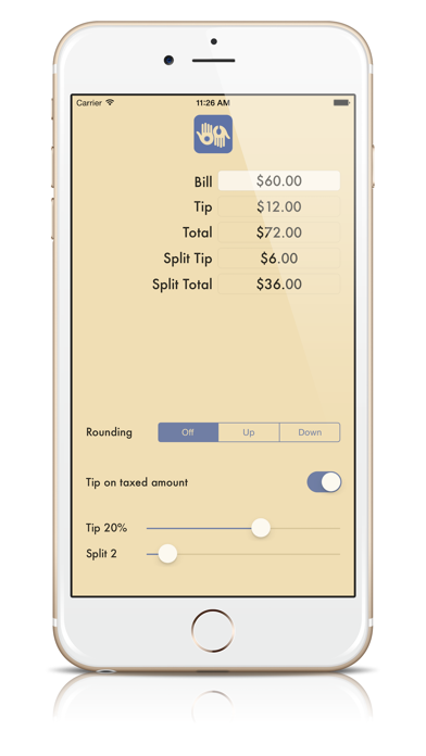 Screenshot #2 pour EasyTip: Simple Tip Calculator