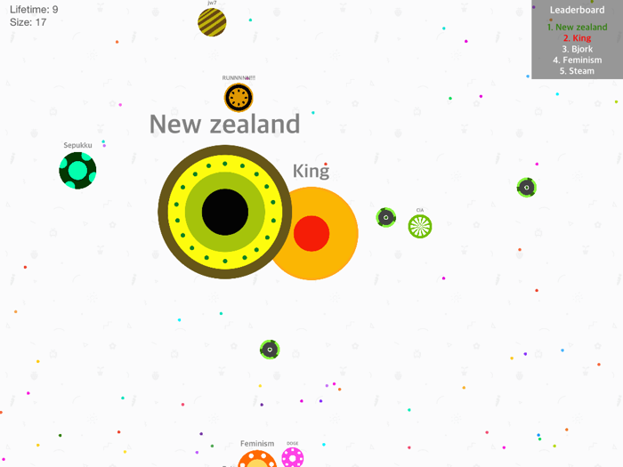 Crazy Dot Party the kingdoms of dots  paradise of trivia game in blob.io version