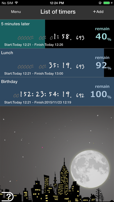 Screenshot #3 pour S.N.O.W.S Timer -for SEKAI NO OWARI-