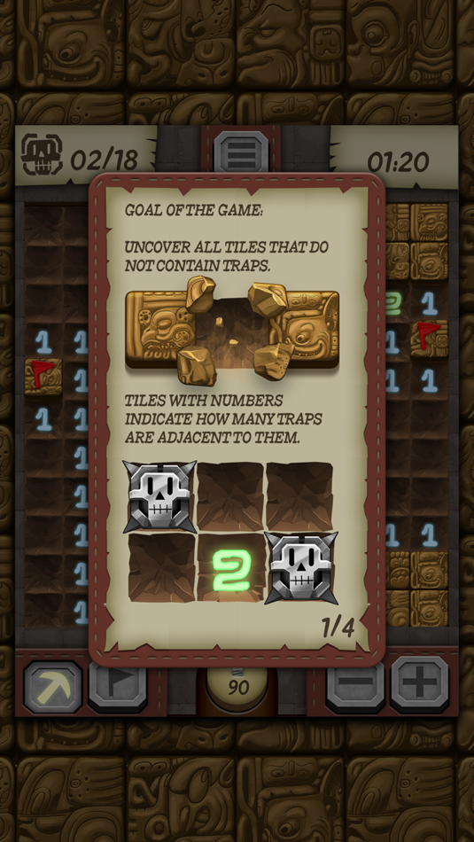 #4. Temple Minesweeper - El Dorado Adventure with Mine Sweeper Gameplay (iOS) 由: TPG TECNOLOGIA DA INFORMACAO LTDA