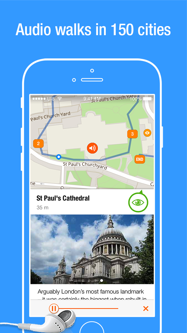 Travel Guide - Location Based Audio Walking Tours