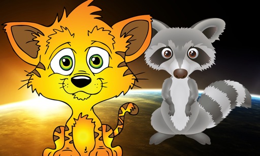 Cat vs Raccoon HD Icon