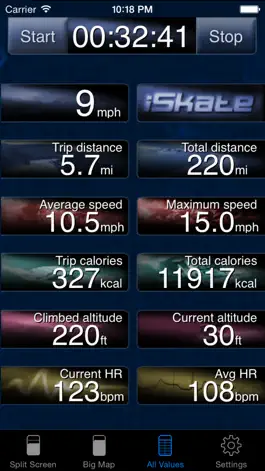 Game screenshot iSkate - GPS skating computer for inline and roller skates apk
