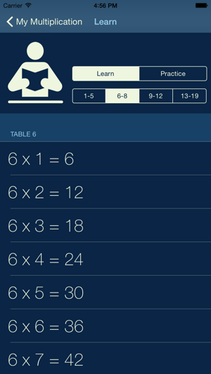 ‎My Multiplication - times tables Screenshot