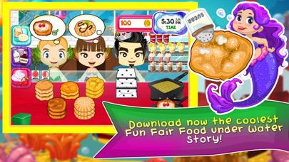 Screenshot #1 pour Mermaid Fair Food Maker Dash - fun salon cooking & star chef world games for girl kids!