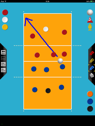 Volleyball strategy board free version iPad screenshot 2 - Sports app