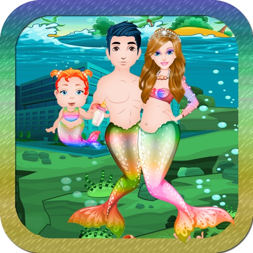 Mermaid New Born Baby and Baby Care Free Games