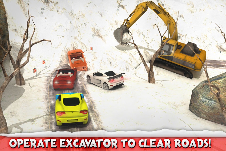 Snow Plow Rescue Truck Driving 3D Simulator screenshot 3