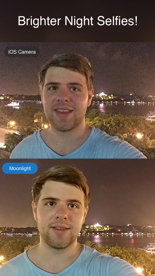 Moonlight - night time low light selfie camera for dark photos, shots and images - 1.1.2 - (iOS)