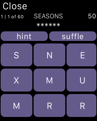 Watch Letter Quiz