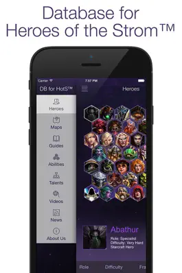 Game screenshot Database for Heroes of the Storm™ (Builds, Guides, Abilities, Talents, Videos, Maps, Tips) mod apk