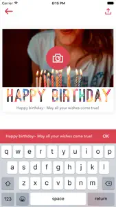 Simple Greeting Card Maker - Create Invitation Cards for Birthday, Christmas, Wedding screenshot #2 for iPhone