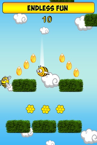 Bees Can Bounce and Jump - Endless Adventure screenshot 4