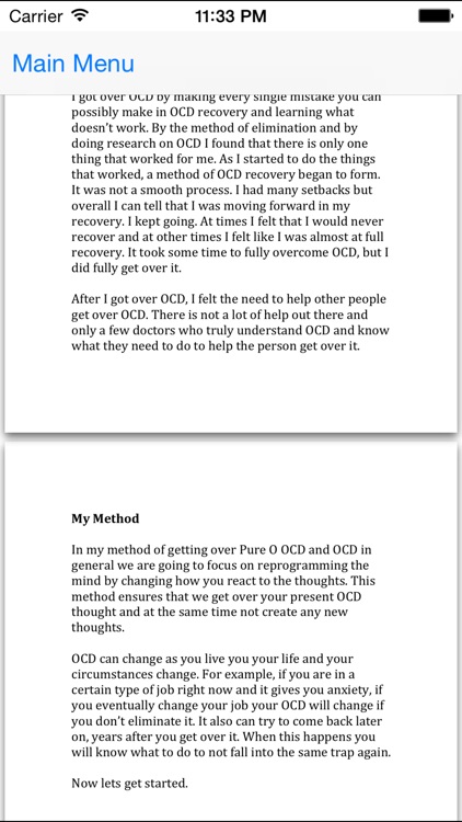 Pure O OCD Recovery