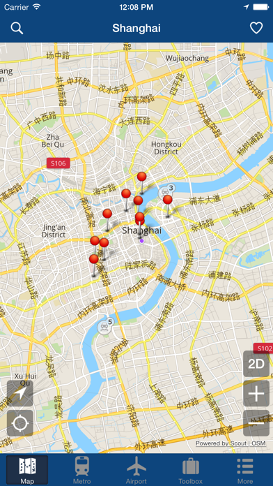 上海オフライン地図 - シティメトロエアポート screenshot1