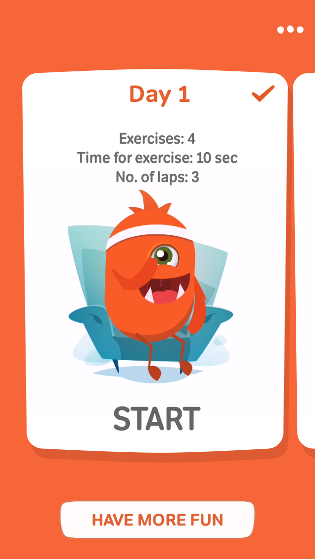 Screenshot #1 pour 30 days Abs Workout Challenge with Lazy Monster.
