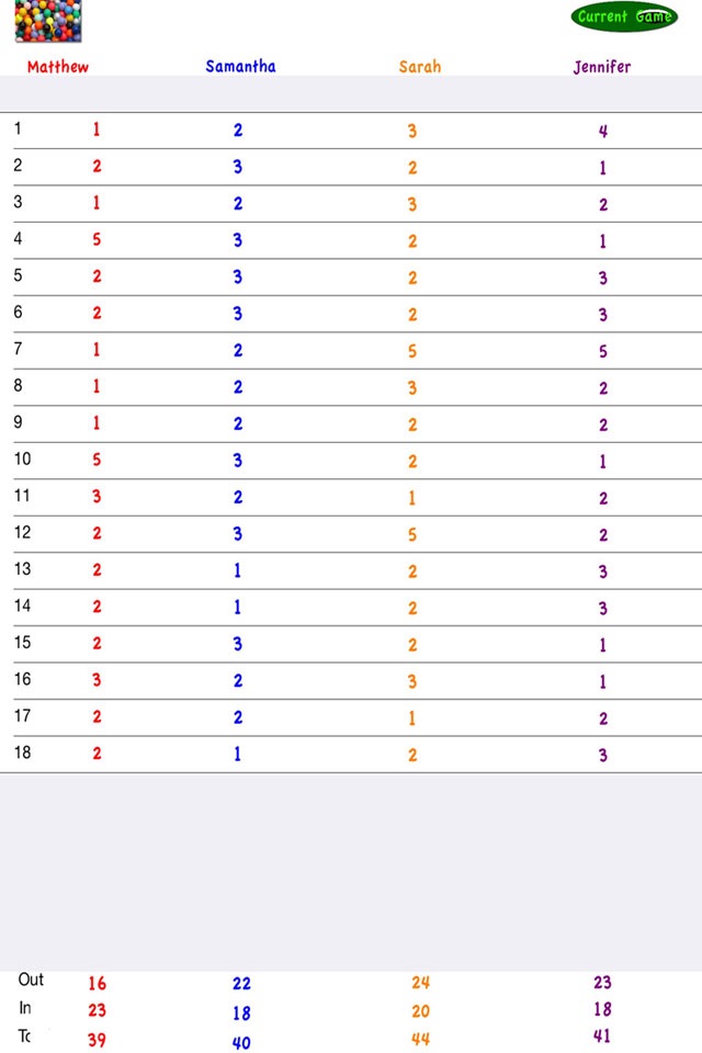 MiniGolf-ScoreCard screenshot 3