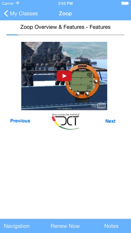 DiveComputerTraining