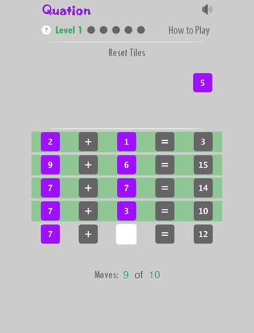Screenshot #5 pour Quation: The fun game of equations!