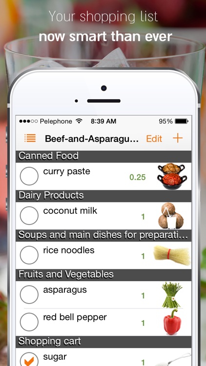 Shopeat - Recipes to shopping list