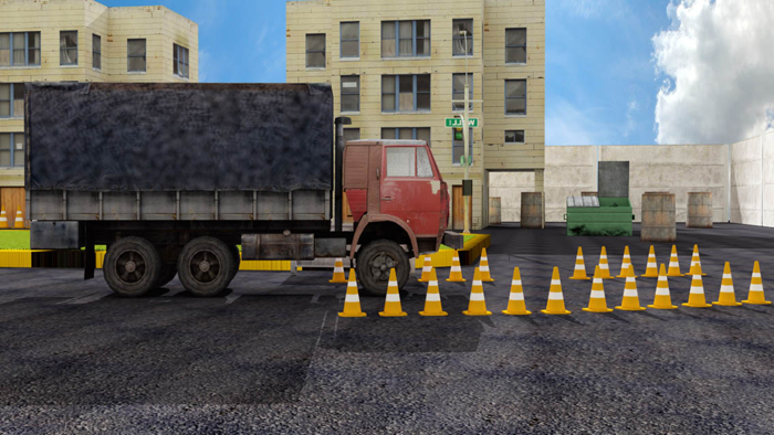 3D Garbage Truck Parking Simulator - Trash Dumpster Trucker Steer Driving Game