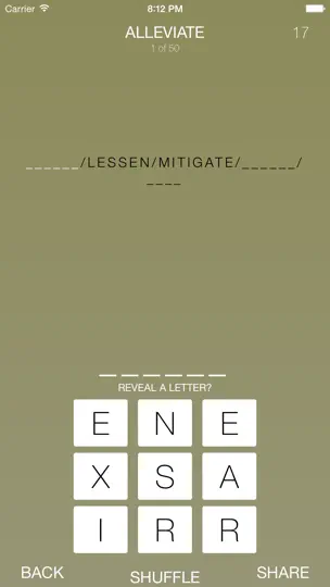 Screenshot von Watch Letter Quiz auf dem iPhone 5