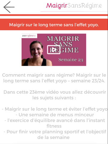 Screenshot #6 pour Video Maigrir sans Regime