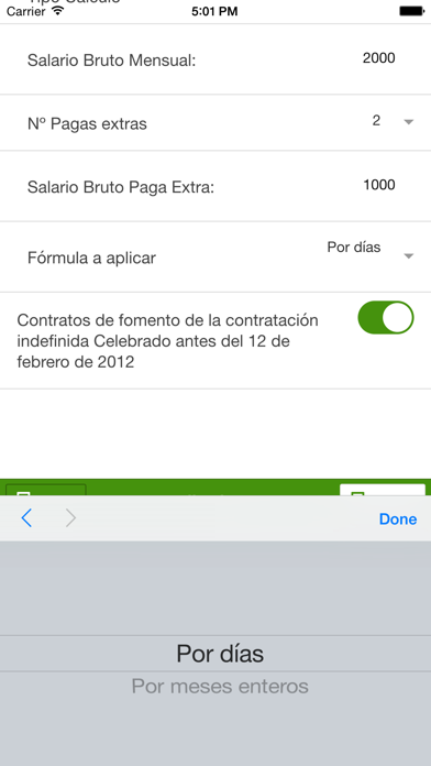 Screenshot #2 pour Cálculo de indemnización por despido
