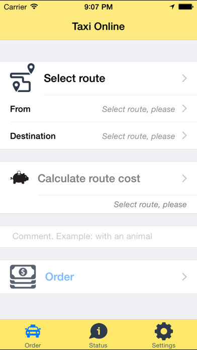 Screenshot #1 pour Taxi Online