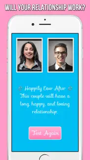 the love test -a relationship compatibility tester iphone screenshot 1