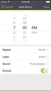 Purrfect Alarm screenshot #3 for iPhone