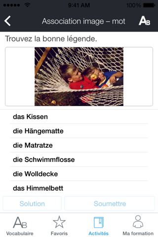 Rosetta Stone German Vocabulary screenshot 2